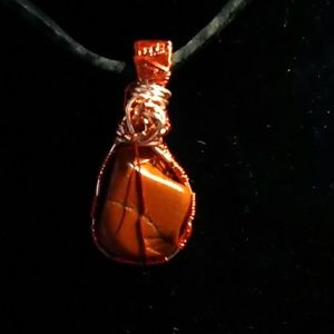 Red Jasper Pendant handmade